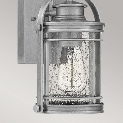 Quintiesse - Ulkoseinävalaisin BOOKER S 1xE27/60W/230V IP44 mattakromi