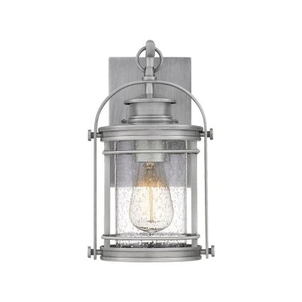 Quintiesse - Ulkoseinävalaisin BOOKER S 1xE27/60W/230V IP44 mattakromi