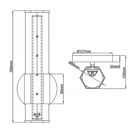 Quintiesse - FACET LED-kylpyhuoneen seinävalaisin LED/12W/230V IP44, kulta