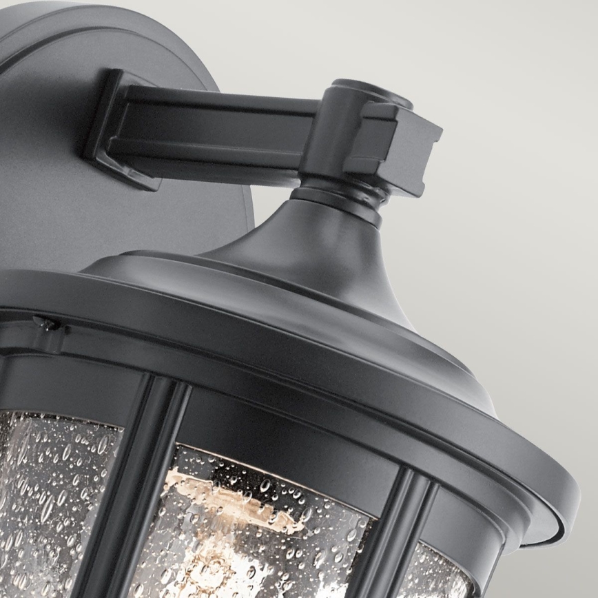 Quintiesse - Ulkoseinävalaisin FAIRFIELD M 1xE27/60W/230V IP44 musta