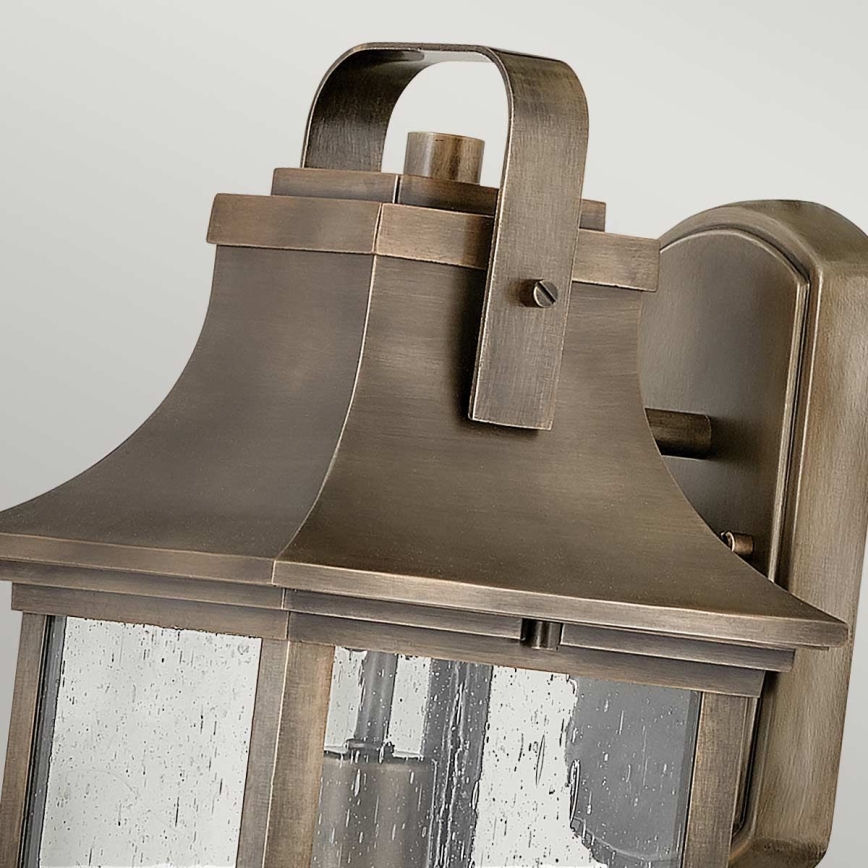 Quintiesse - Ulkoseinävalaisin GRANT M 1xE27/60W/230V IP44 pronssinvärinen
