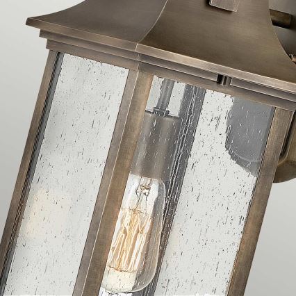 Quintiesse - Ulkoseinävalaisin GRANT M 1xE27/60W/230V IP44 pronssinvärinen