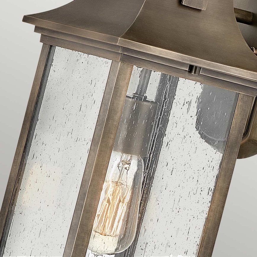 Quintiesse - Ulkoseinävalaisin GRANT M 1xE27/60W/230V IP44 pronssinvärinen