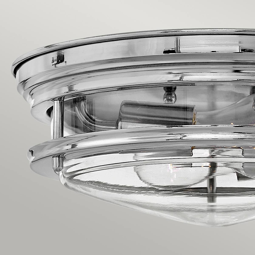 Quintiesse - Ulkokäyttöön tarkoitettu kattovalaisin HADRIAN 2xE27/40W/230V halkaisija 27,8 cm IP44 kiiltävä kromi