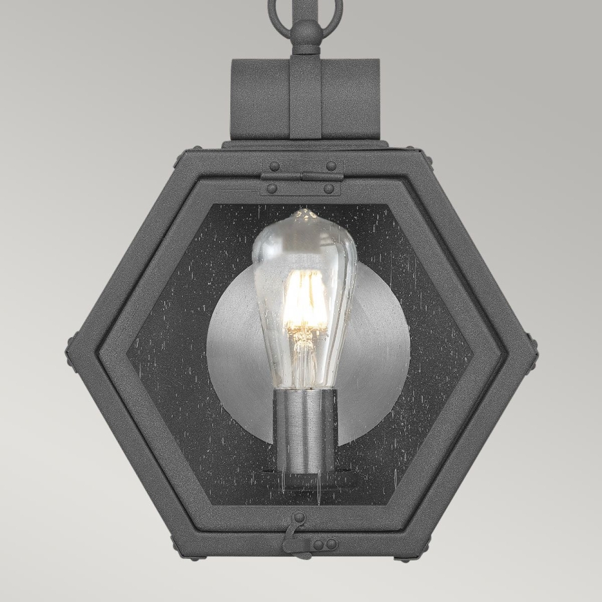 Quintiesse - Ulkoseinävalaisin HEATH M 1xE27/60W/230V IP44 musta