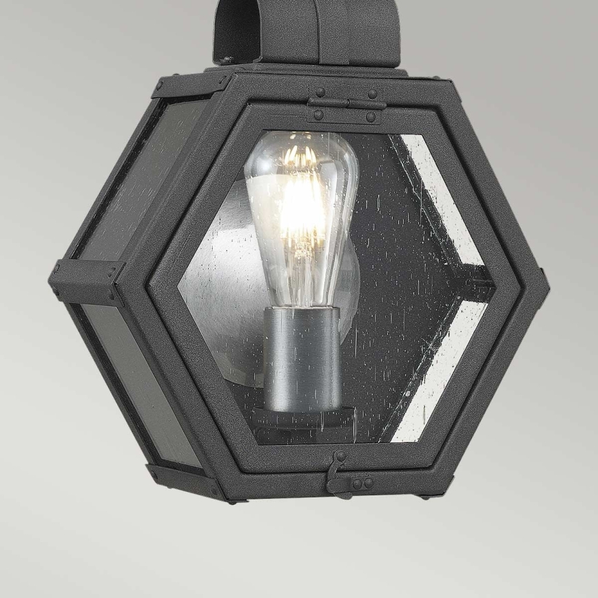 Quintiesse - Ulkoseinävalaisin HEATH S 1xE27/60W/230V IP44 musta