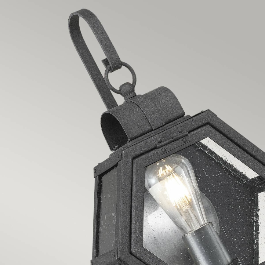 Quintiesse - Ulkoseinävalaisin HEATH S 1xE27/60W/230V IP44 musta