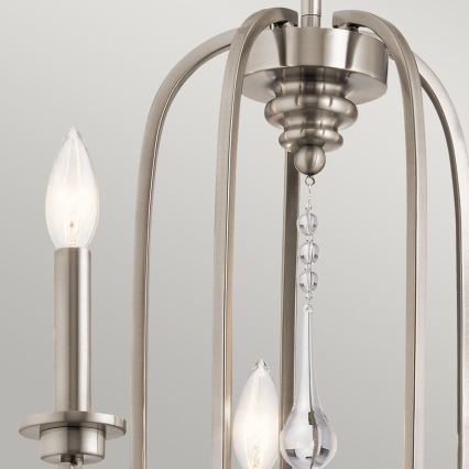 Quintiesse - KARLEE kattovalaisin varrella 5xE14/60W/230V Ø 61 cm mattakromi
