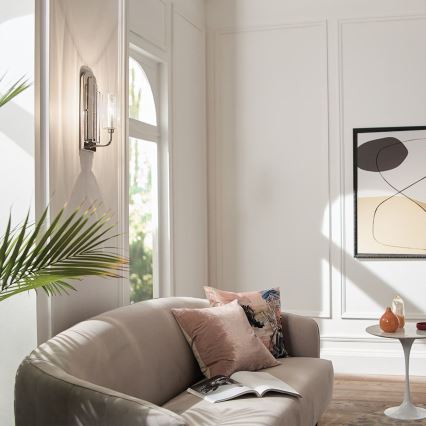 Quintiesse - Seinävalaisin KIMROSE 1xE14/40W/230V kiiltävä kromi