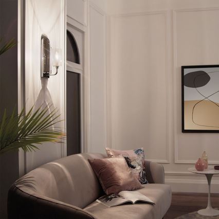 Quintiesse - Seinävalaisin KIMROSE 1xE14/40W/230V kiiltävä kromi