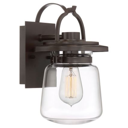 Quintiesse - Ulkoseinävalaisin LASALLE S 1xE27/60W/230V IP44 pronssinvärinen