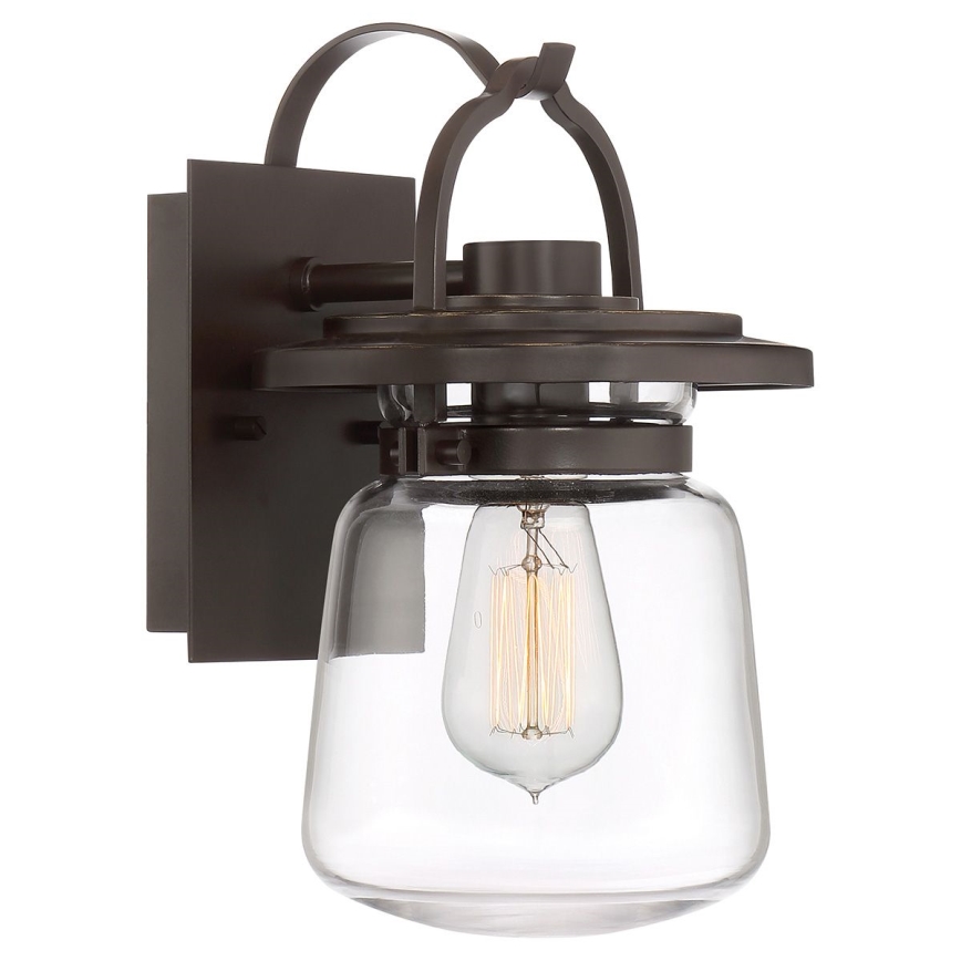 Quintiesse - Ulkoseinävalaisin LASALLE S 1xE27/60W/230V IP44 pronssinvärinen