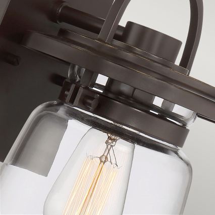 Quintiesse - Ulkoseinävalaisin LASALLE S 1xE27/60W/230V IP44 pronssinvärinen