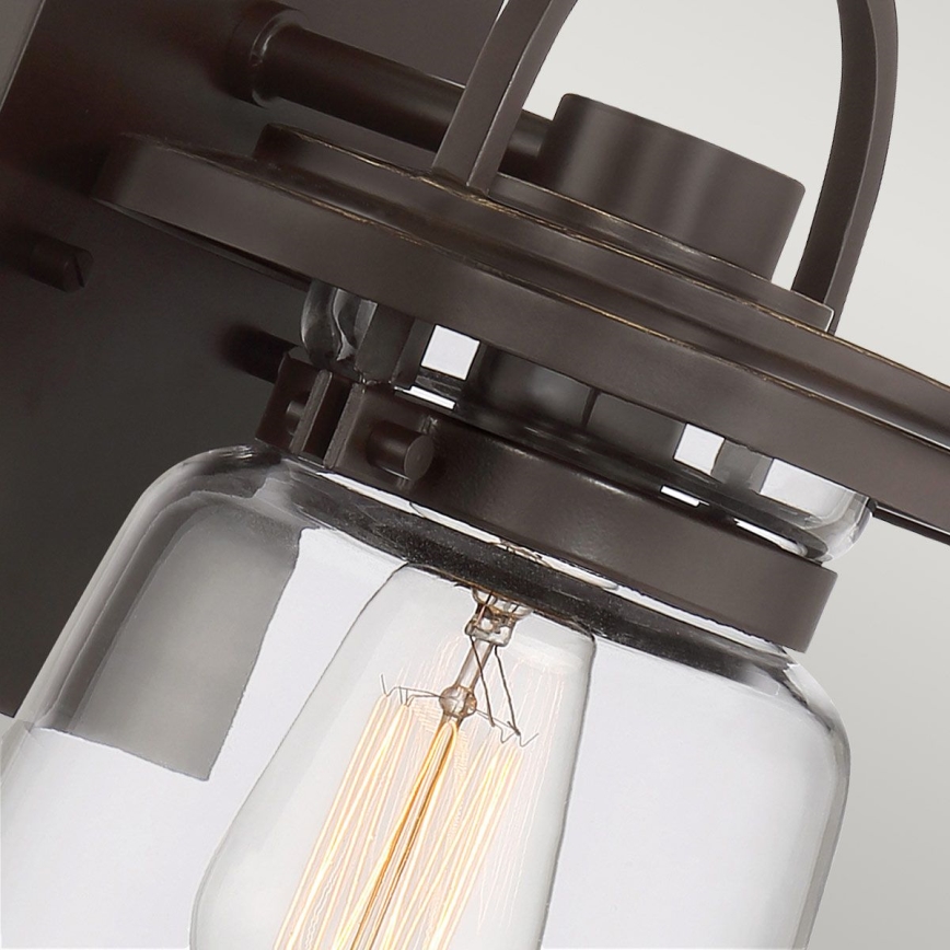 Quintiesse - Ulkoseinävalaisin LASALLE S 1xE27/60W/230V IP44 pronssinvärinen