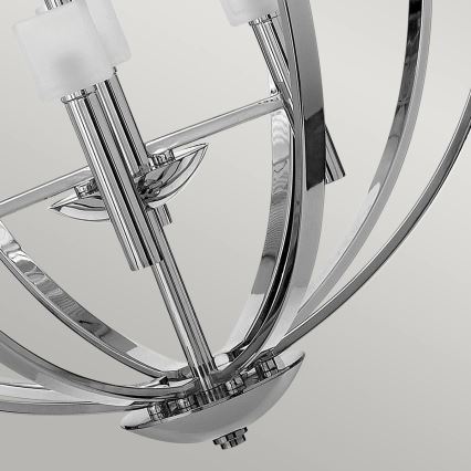 Quintiesse - LED-riippuvalaisin vaijerilla MONDO 8xG9/3W/230V halkaisija 71,3 cm, kiiltävä kromi