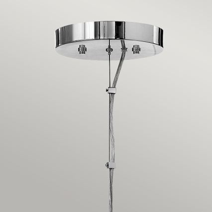 Quintiesse - LED-riippuvalaisin vaijerilla MONDO 8xG9/3W/230V halkaisija 71,3 cm, kiiltävä kromi