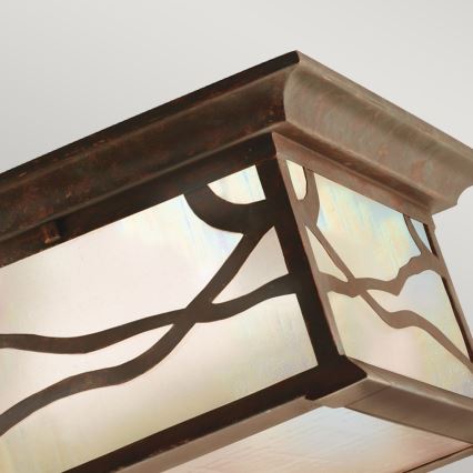 Quintiesse - Ulkokattovalaisin MORRIS 2xE27/60W/230V IP44 pronssinvärinen