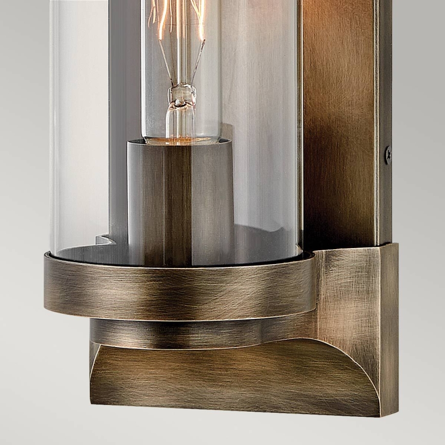 Quintiesse - Ulkoseinävalaisin PEARSON M 1xE27/60W/230V IP44 pronssinvärinen
