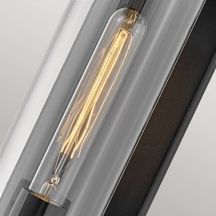 Quintiesse - Ulkoseinävalaisin PEARSON M 1xE27/60W/230V IP44 musta