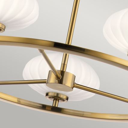 Quintiesse - LED-kylpyhuonevalaisin varrella PIM 5xG9/3W/230V halkaisija 71,1 cm IP44 kultainen