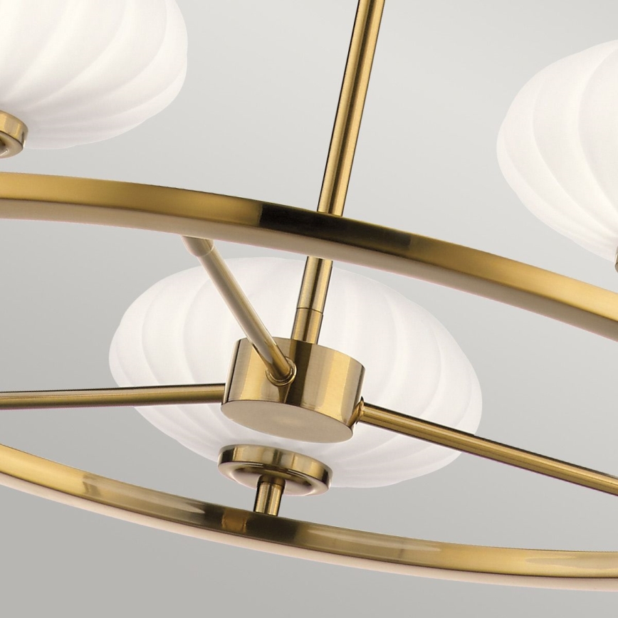 Quintiesse - LED-kylpyhuonevalaisin varrella PIM 5xG9/3W/230V halkaisija 71,1 cm IP44 kultainen