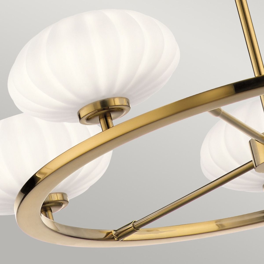 Quintiesse - LED-kylpyhuonevalaisin varrella PIM 5xG9/3W/230V halkaisija 71,1 cm IP44 kultainen