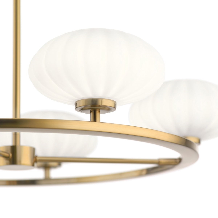 Quintiesse - LED-kylpyhuonevalaisin varrella PIM 5xG9/3W/230V halkaisija 71,1 cm IP44 kultainen