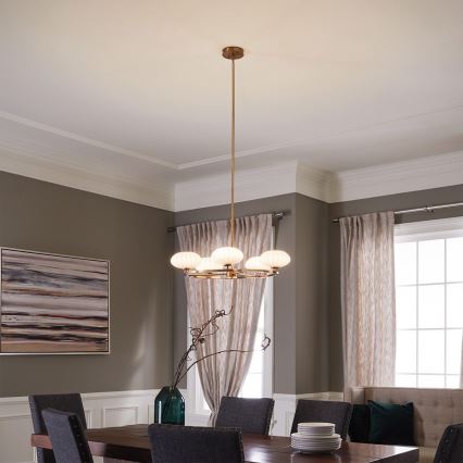 Quintiesse - LED-kylpyhuonevalaisin varrella PIM 5xG9/3W/230V halkaisija 71,1 cm IP44 kultainen