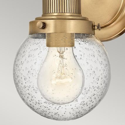 Quintiesse - Kylpyhuoneen seinävalaisin POPPY 1xE27/60W/230V IP44 kultainen