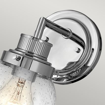 Quintiesse - Kylpyhuoneen seinävalaisin POPPY 1xE27/60W/230V IP44 kiiltävä kromi