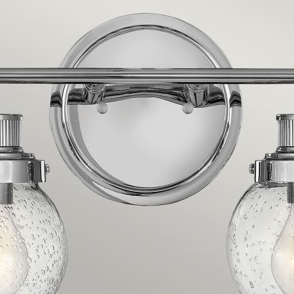 Quintiesse - Kylpyhuoneen seinävalaisin POPPY 2xE27/60W/230V IP44 kiiltävä kromi