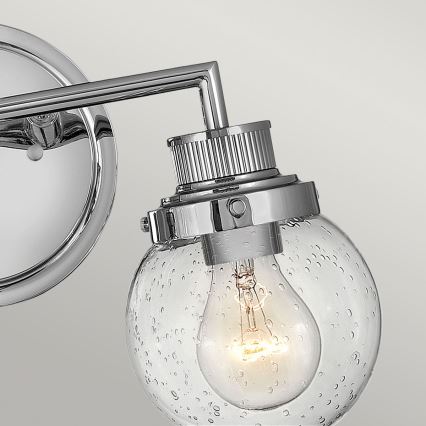 Quintiesse - Kylpyhuoneen seinävalaisin POPPY 2xE27/60W/230V IP44 kiiltävä kromi