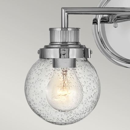 Quintiesse - Kylpyhuoneen seinävalaisin POPPY 2xE27/60W/230V IP44 kiiltävä kromi