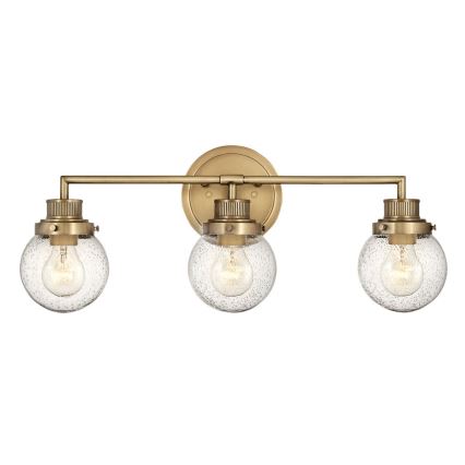 Quintiesse - Kylpyhuoneen seinävalaisin POPPY 3xE27/60W/230V IP44 kultainen