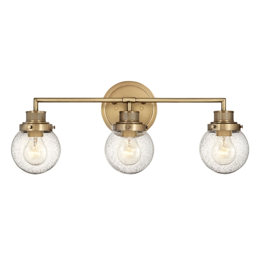 Quintiesse - Kylpyhuoneen seinävalaisin POPPY 3xE27/60W/230V IP44 kultainen