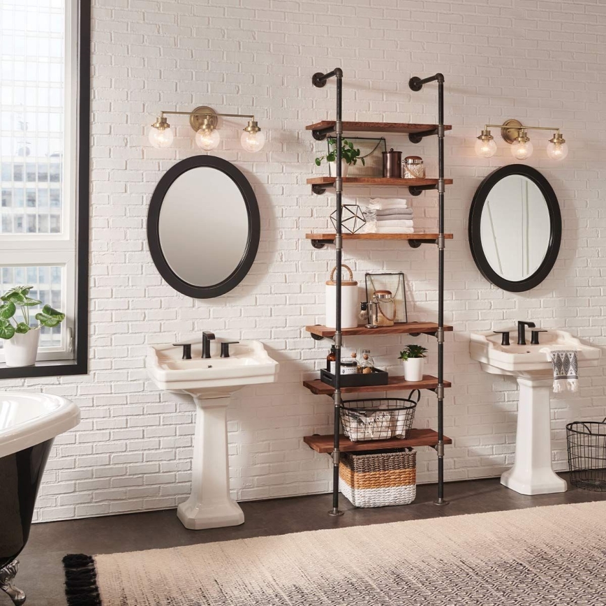 Quintiesse - Kylpyhuoneen seinävalaisin POPPY 3xE27/60W/230V IP44 kultainen