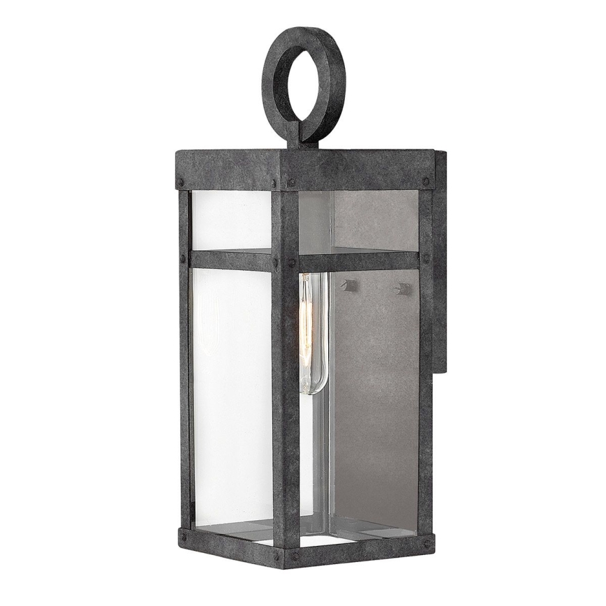 Quintiesse - Ulkoseinävalaisin PORTER S 1xE27/60W/230V IP44 musta
