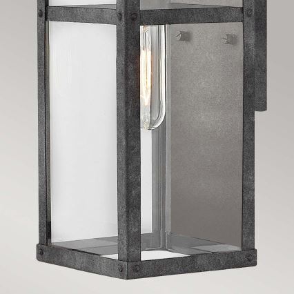 Quintiesse - Ulkoseinävalaisin PORTER S 1xE27/60W/230V IP44 musta