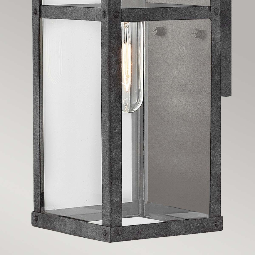 Quintiesse - Ulkoseinävalaisin PORTER S 1xE27/60W/230V IP44 musta