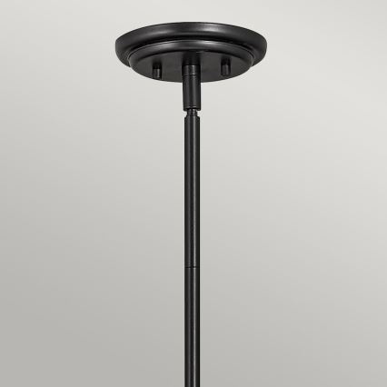 Quintiesse - SOMERSET varrellinen riippuvalaisin 1xE27/60W/230V Ø 28,9 cm musta