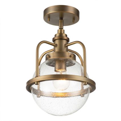 Quintiesse - Ulkopylväsvalaisin TRIOCENT 1xE27/40W/230V halkaisija 24 cm IP44 pronssi