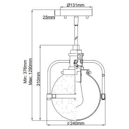 Quintiesse - Ulkopylväsvalaisin TRIOCENT 1xE27/40W/230V halkaisija 24 cm IP44 pronssi