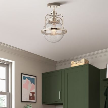 Quintiesse - Ulkovalaisin tolpassa TRIOCENT 1xE27/40W/230V IP44 kiiltävä kromi