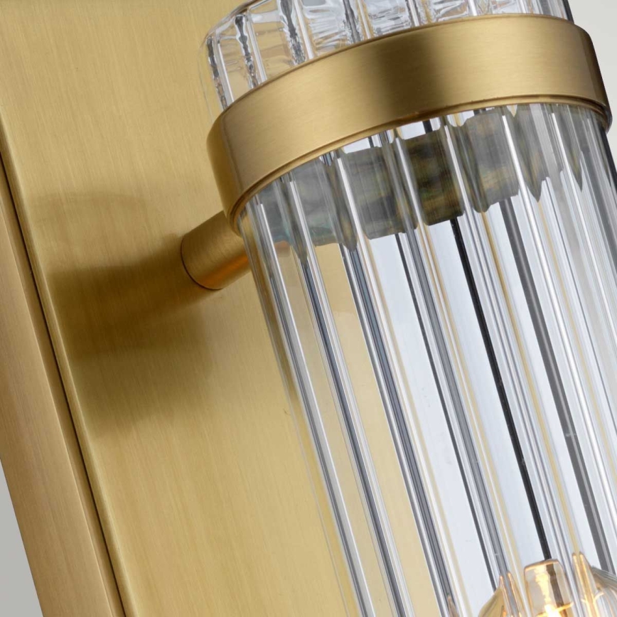 Quintiesse - Kylpyhuoneen seinävalaisin WELLINGTON 1xE27/60W/230V IP44, kultainen