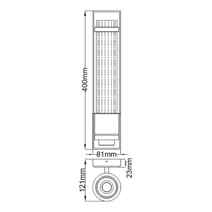 Quintiesse - Kylpyhuoneen seinävalaisin WELLINGTON 1xE27/60W/230V IP44, kultainen