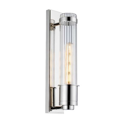 Quintiesse - Kylpyhuoneen seinävalaisin WELLINGTON 1xE27/60W/230V IP44 kiiltävä kromi