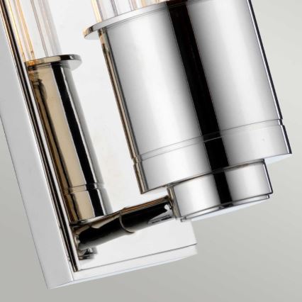 Quintiesse - Kylpyhuoneen seinävalaisin WELLINGTON 1xE27/60W/230V IP44 kiiltävä kromi