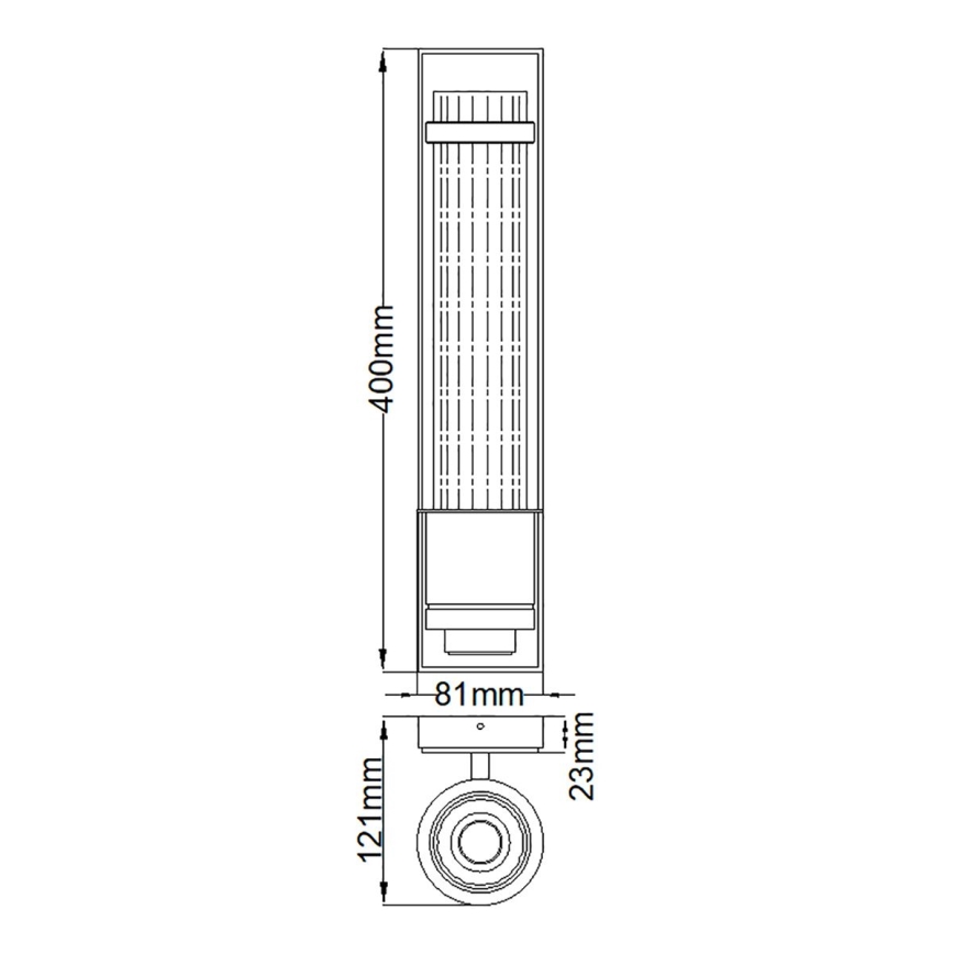 Quintiesse - Kylpyhuoneen seinävalaisin WELLINGTON 1xE27/60W/230V IP44 kiiltävä kromi