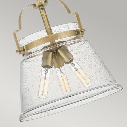 Quintiesse - WIMBERLEY kattovalaisin varrella 3xE27/60W/230V halkaisija 35,6 cm, kultainen