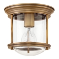 Quintiesse - ulkokattovalaisin HADRIAN 1xE27/60W/230V halkaisija 19,6 cm IP44 pronssinvärinen